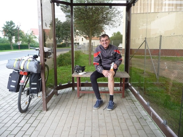 Na kole s br�chou do Hamburgu